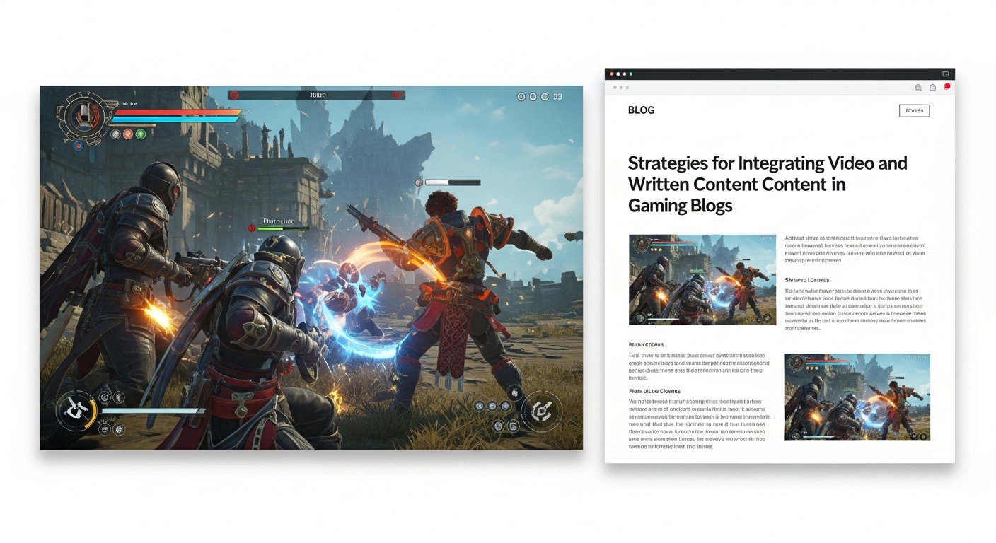 Blog gaming dualmedia: Strategies for Integrating Video and Written Content in Gaming